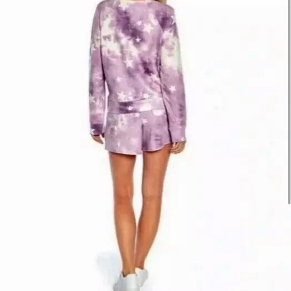 Wildfox Purple and White Tie-Dye Pajama Set - Picture 2 of 2